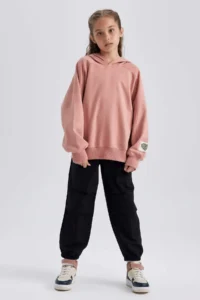 DeFacto Girls' Parachute Cotton Pants