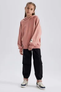 DeFacto Girls' Parachute Cotton Pants - Image 2