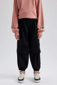 DeFacto Girls' Parachute Cotton Pants - Image 3