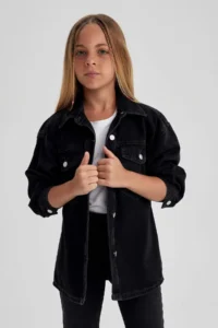 DeFacto Girls' Jeans Jacket - Image 2