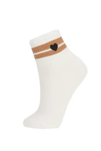 DeFacto Women's Comfortable Elastic 3-Piece Cotton Long Socks - Image 4