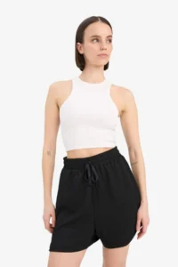 DeFacto Loose Fit Crepe Shorts - Image 3