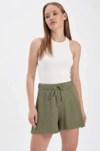 DeFacto Loose Fit Crepe Shorts - Image 4