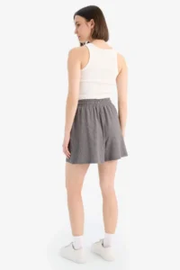 DeFacto Loose Fit Crepe Shorts - Image 6