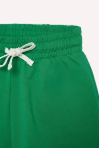 DeFacto 100% Cotton Elastic Waist Laced Shorts - Image 7