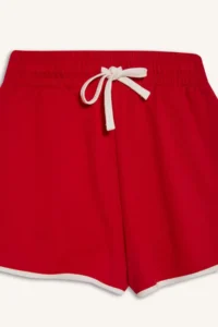 DeFacto 100% Cotton Elastic Waist Laced Shorts - Image 7