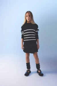 DeFacto Black Basic Plain School Shorts Knitwear Skirt Girl - Image 2