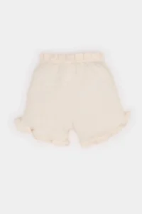 DeFacto Elastic Waist Waffle Shorts Baby Girl - Image 4