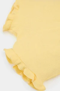 DeFacto Elastic Waist Waffle Shorts Baby Girl - Image 4