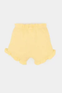 DeFacto Elastic Waist Waffle Shorts Baby Girl - Image 5