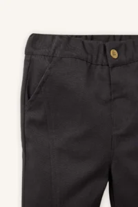 DeFacto Elastic Waist Straight Leg Gabardine Trousers for Baby Boy - Image 2