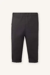 DeFacto Elastic Waist Straight Leg Gabardine Trousers for Baby Boy - Image 3