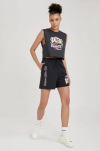DeFacto Coool Beli Laced Printed Shorts A8611ax23hs - Image 3
