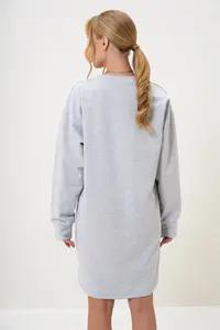 Trend Alaçatı Stili Women's Grimelange Crew Neck Sweatshirt Dress - Image 6
