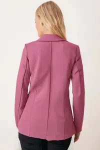 armonika Women Dusty Rose Tek buttoned Jacket Arm-20k001020 - Image 3