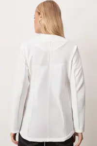 armonika Women White Tek buttoned Jacket - Image 2