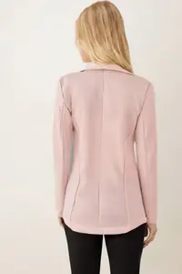 armonika Women Light Beige buttoned Jacket - Image 4