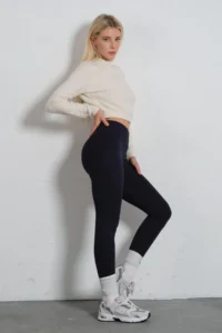 Domoda Navy Blue High Waist, Comfortable Soft Winter Flexible Tights