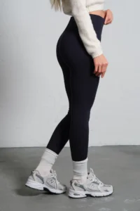 Domoda Navy Blue High Waist, Comfortable Soft Winter Flexible Tights - Image 2