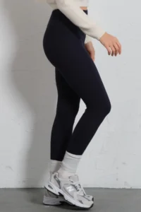 Domoda Navy Blue High Waist, Comfortable Soft Winter Flexible Tights - Image 4
