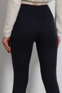 Domoda Navy Blue High Waist, Comfortable Soft Winter Flexible Tights - Image 5