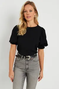 Cool & Sexy Women Crepe Blouse Black - Image 3