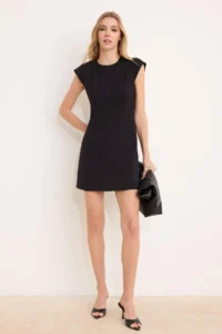 TRENDYOLMiLLA Black A Cut Short / Mini Weaving Dress
