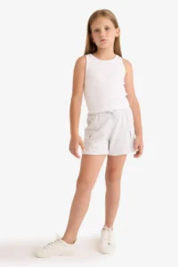 DeFacto Cargo Pocket Shorts Girls' - Image 2
