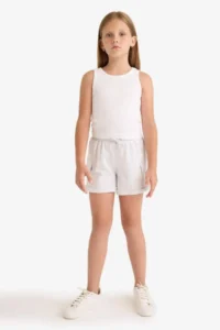 DeFacto Cargo Pocket Shorts Girls' - Image 3