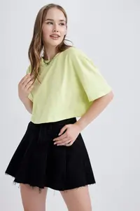 DeFacto Oversized Cotton Short Sleeve T-Shirt