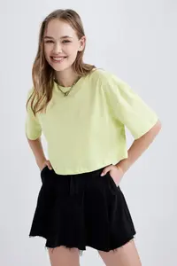 DeFacto Oversized Cotton Short Sleeve T-Shirt - Image 4