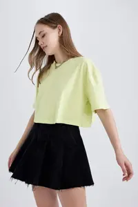 DeFacto Oversized Cotton Short Sleeve T-Shirt - Image 5