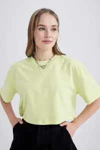 DeFacto Oversized Cotton Short Sleeve T-Shirt - Image 6