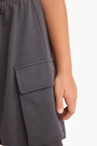 DeFacto Girl's Cargo Pocket Elastic Waist Shorts - Image 5
