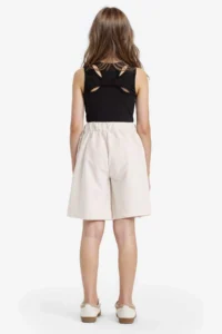 DeFacto Elastic Waist Basic Plain Shorts Girls' - Image 6