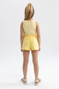 DeFacto Paperbag Cotton Shorts Girls' - Image 6