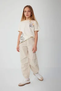 DeFacto Girls' Parachute Cotton Pants - Image 2