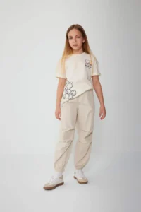 DeFacto Girls' Parachute Cotton Pants - Image 3