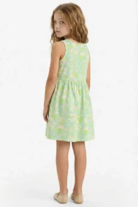 DeFacto Crew Neck Patterned Sleeveless Summer Dress Girl - Image 5