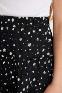 DeFacto Girls' Patterned Crepe Skirt - Image 5
