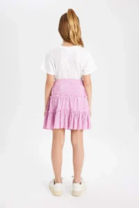 DeFacto Patterned Crepe Skirt Girls' - Image 8