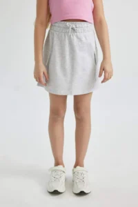 DeFacto Girl's Cargo Pocket Lace Waist Skirt - Image 4