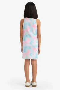 DeFacto Batik Patterned Ribbed Camisole Sleeveless Summer Dress Girls - Image 7