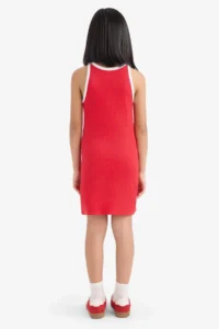DeFacto Printed Ribbed Camisole Sleeveless Summer Dress Girls - Image 6