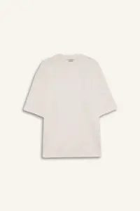 DeFacto Loose Fit Crew Neck Short Sleeve Heavy Fabric Basic Plain T-Shirt - Image 6