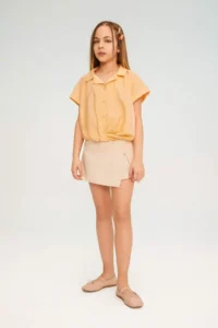 DeFacto Cropped Fit Short Sleeve Shirt Girl - Image 2