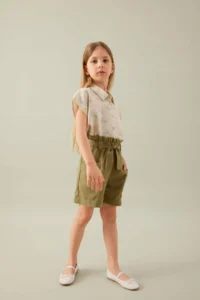 DeFacto Crop Patterned Short Sleeve Shirt Girl - Image 2