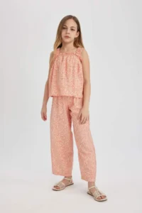 DeFacto Patterned Sleeveless Blouse Girls' - Image 2
