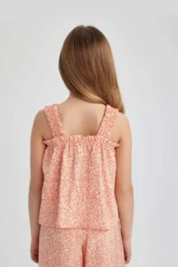 DeFacto Patterned Sleeveless Blouse Girls' - Image 6