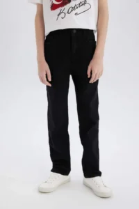 DeFacto Boy's Straight Fit Standard Leg Basic Straight Jean Trousers - Image 5